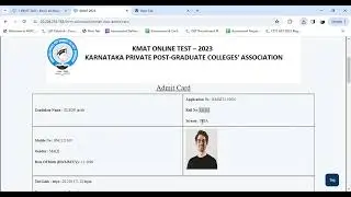 Instruction to Download the KMAT Entrance Admit Card