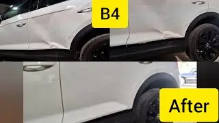 #vokswagen #back door repair #no paint no filler #paint less work 