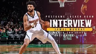 Jamal Murray Postgame Locker Room Interview vs. Celtics 🎙 | 3/2/25