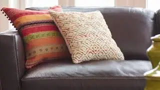 How to soften a room with leather furniture.