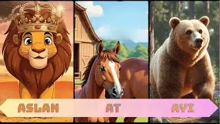 ASLAN - AT - AYI | 3 Şarkı Bir Arada | &Ccedil;ocuk Şarkıları | Hayvan Şarkıları - Nile Kids