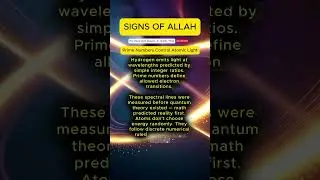 Signs of ALLAH | Prime Numbers Control Atomic Light! #miracleofallah #facts #universe #prime