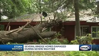 Several Rindge homes damaged during severe weather
