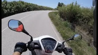 Honda SH125 | Barcelona - El Prat, a ver aviones