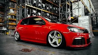 VW GOLF MK6 R | AIR LIFT SUSPENSION | FERRARI WHEELS | 4K