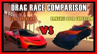 GTA 5 - FIXED Banshee 900R Supercar Vs T20 Supercar Drag Race Comparison | Which is fastest?