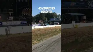 69 Camaro &ldquo;the grinch&rdquo; vs dragster 1/8th mile