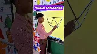 One Stroke Wonder Conquer the No-Lift Pen Challenge #shorts #ytshorts #puzzle #activity #challenge