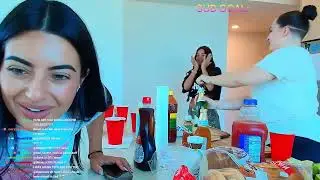 christina and amber breakfast with janemukbangs stream