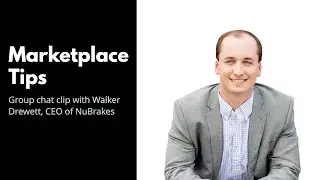 Walker's Tips For Early Stage Marketplace Founders