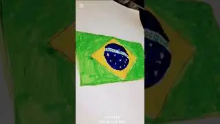Draw the brazilian flag🇧🇷 #shorts #trending  #art #vival #brazil  #rabbit