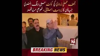 Asif Ali Zardari Warm Welcome | PPP Workers In Action | Bilawal Bhutto | Breaking News | #Shorts