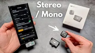 DJI Mic Mini &mdash; переключение между стерео и моно записью (одновременная работа с двумя микрофонами)