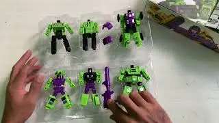 As&iacute; se transforman los CONSTRUCTICONS en DEVASTATOR, TRANSFORMERS G1 HASBRO