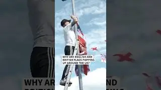 Why are English and British flags popping up around the UK? | AFP #shorts