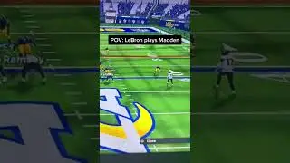 Леброн объясняет, как он доминирует в Madden😭#шорты #нфл