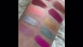 Colourpop Rainbowland Palette Swatches