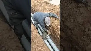 underground  drainage  plumbing work #plumbingfittings #plumber #construction #pvcpipes