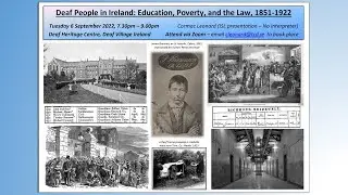 Deaf People in Ireland: Education, Poverty, and the Law, 1851-1922
