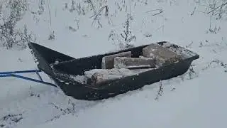 Тянем 400кг снегоходом Атлас