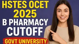 HSTES OCET B Pharmacy 2025Govt University CutOff#neet#bpharma#jeemains#mbbs#music#shorts#video#hstes