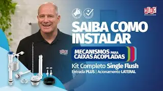 Instalação do Kit Completo HERC Single Flush para Caixa Acoplada | Entrada Plus|Acionamento Lateral
