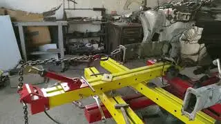 BMW E91 collision front repair.
