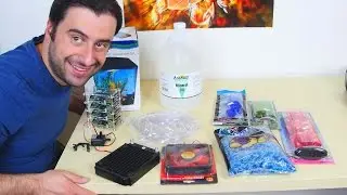 Предварительный просмотр кластерного компьютера Raspberry Pi на минеральном масле!