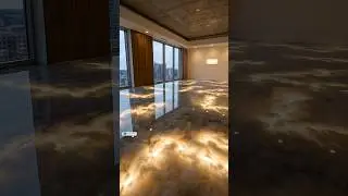 Cotton Under Clear Epoxy Looks Like Sky #luxury #epoxy #shorts