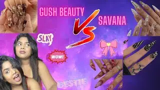PRESS ON NAILS FROM GUSH BEAUTY AND SAVANA!!!  WHO is the winner????🤩