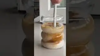 Healthy Peanut butter iced coffee ☕#shorts #ytshorts