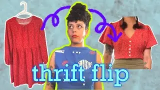 A Thrift Flip I WILL BE Repeating! - Summer Top Upcycle!