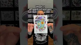 Первая неделя - Челлендж с эскизами татуировок - #FlashForFebruary