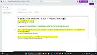 What Is the Command to Run a Django Project? | Django Beginner Tutorial
