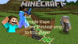 Minecraft but I made trape in my lifesteal smp to troll player