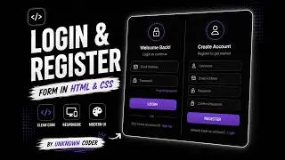 Login+registration which can be switch with source code using HTML AND CSS From your Unknown Coder.