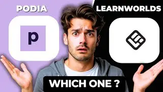 Сравнение Podia и LearnWorlds 2025 | Руководство по лучшим платформам онлайн-курсов