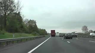 Driving On The M5 Motorway From J27 (Tiverton) To J28 (Honiton), England 4th May 2012