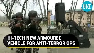 Индийские силы теперь будут преследовать террористов в Кашмире с помощью высокотехнологичного JCB | Смотрите, как CRPF управляет CSRV