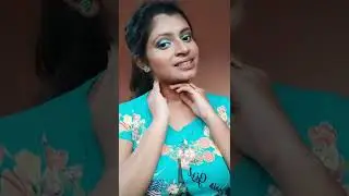 Makeup transition video 💙 | Blue outfit makeup look short | #shorts #makeuptransition #makeupshorts