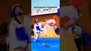 Defensive Tornado kick 🥋🔥#taekwando#mma  #tutorial #shorts