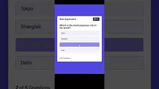 Quiz App made with HTML, CSS and JS