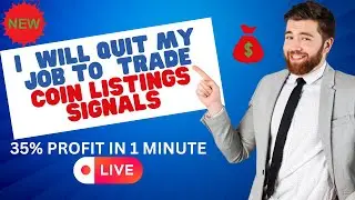 HOW I MADE 35% PROFIT IN ONE MINUTE WITH A COIN LISTING SIGNAL || LIVE TRADE || ARBITRAGE TRADING