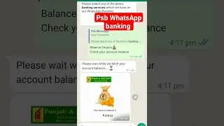 PSB WhatsApp banking