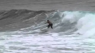 Rob Small surfing in La Santa/Lanzarote