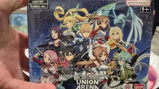 Ouverture d'une booster box Union arena Sword art online. Les cartes sont magnifique 😱