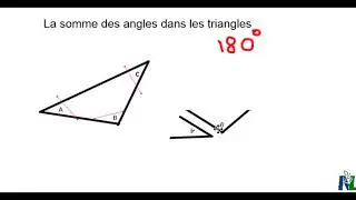 La somme des angles dans un triangle partie A