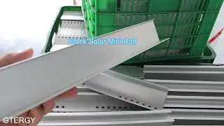 Stock Quantity Aluminum Solar Mini Rail / Short Rail