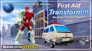X-Transbots MX-31 Paragon / FIRST AID Reverse Transformation - Harder