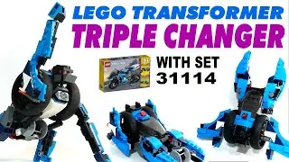 Tutorial: Transformer triple changer from LEGO creator 31114 superbike